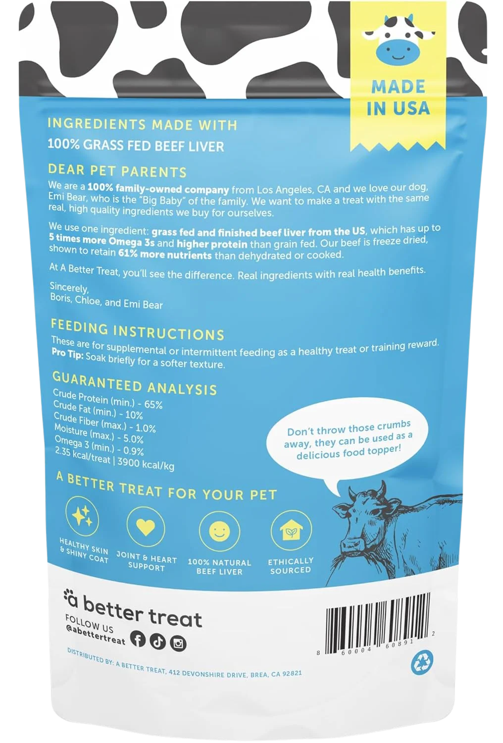 Grass Fed Beef Liver Dog & Cat Treats - Image 4