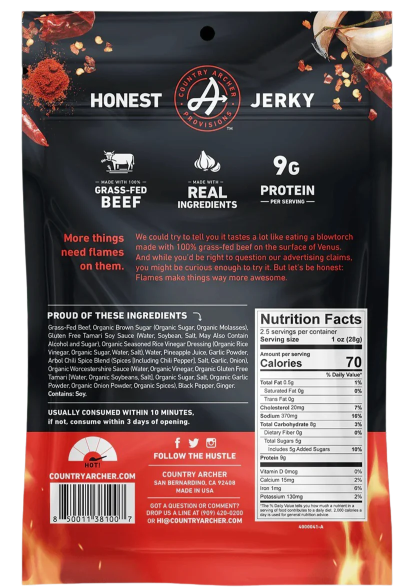 Grass-Fed Fuego Beef Jerky - Image 2