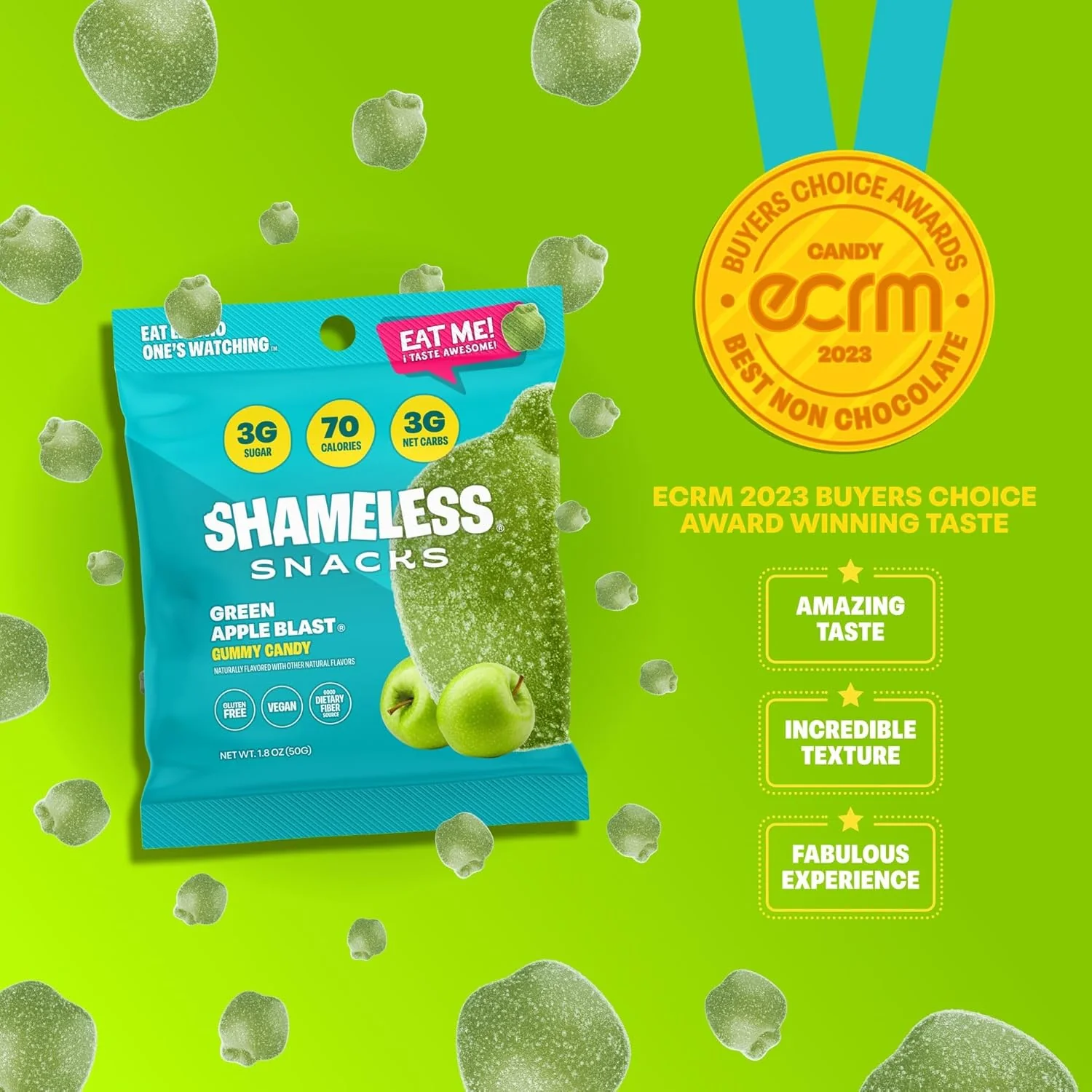 Green Apple Blast Gummy Candy (6 CT) - Image 2