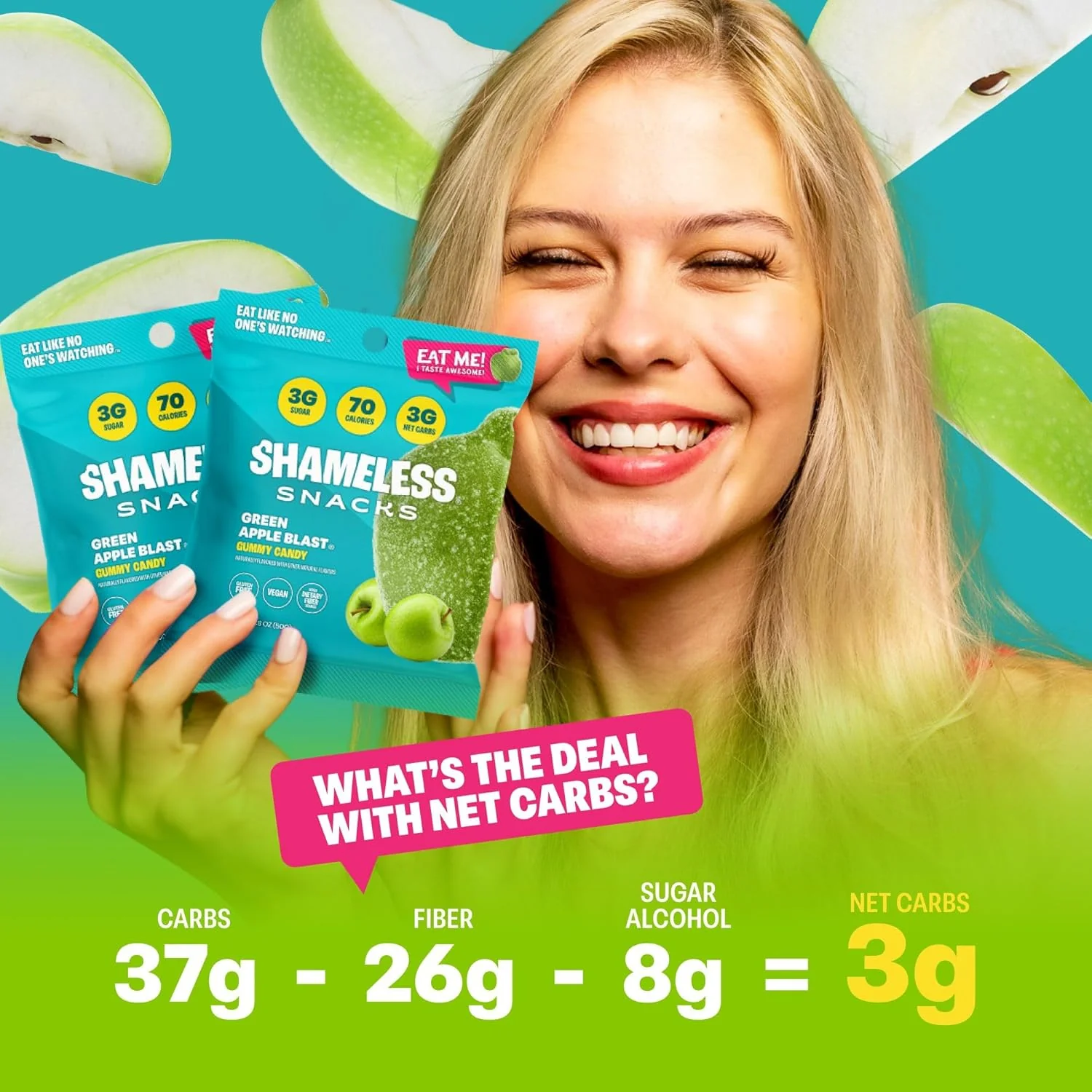 Green Apple Blast Gummy Candy (6 CT) - Image 4