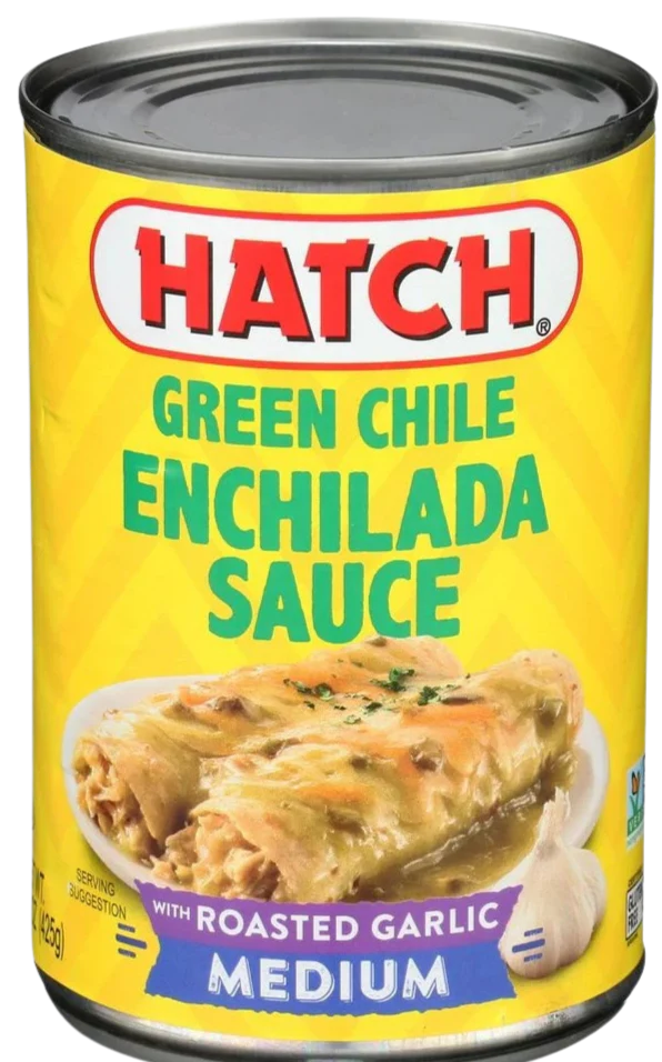 Green Chile Enchilada Sauce with Roasted Garlic