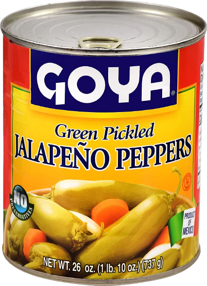 Green Pickled Jalapeño Peppers