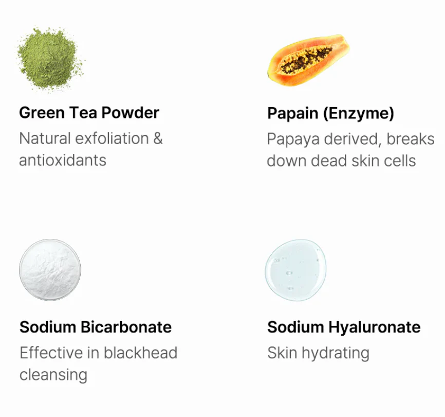 K-beauty Green Tea & Enzyme Powder Wash - Image 7