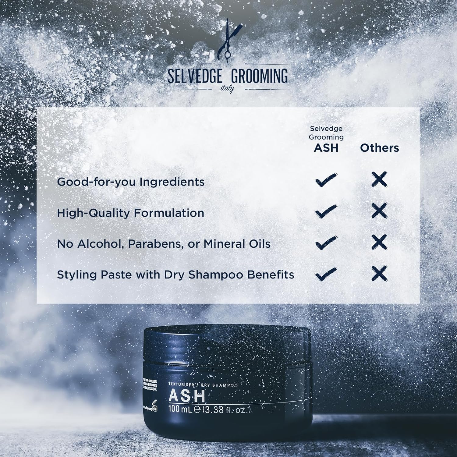 Grooming Ash Hair Texturizer and Dry Shampoo for Men - Image 5