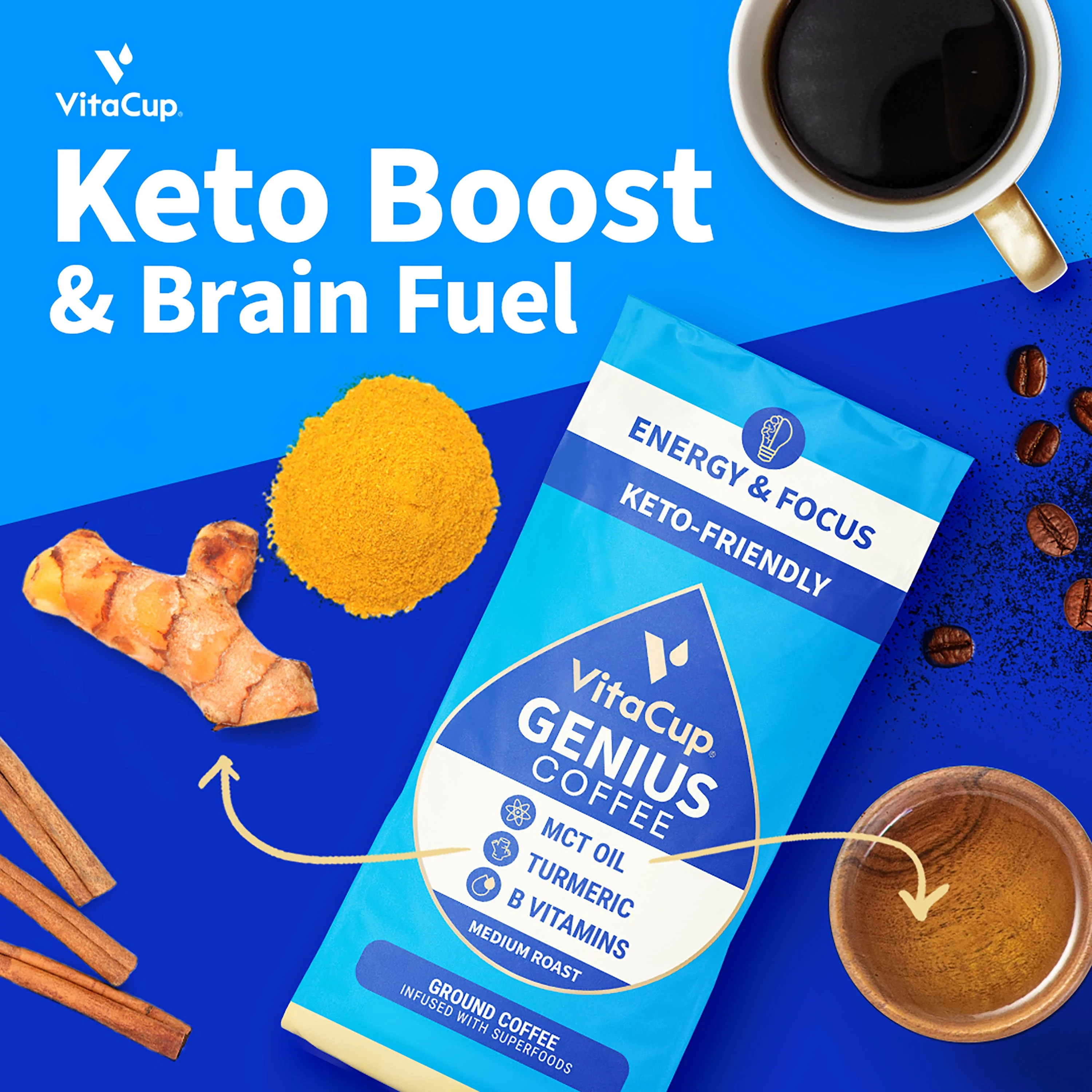 Ground Coffee Genius Blend - Image 2