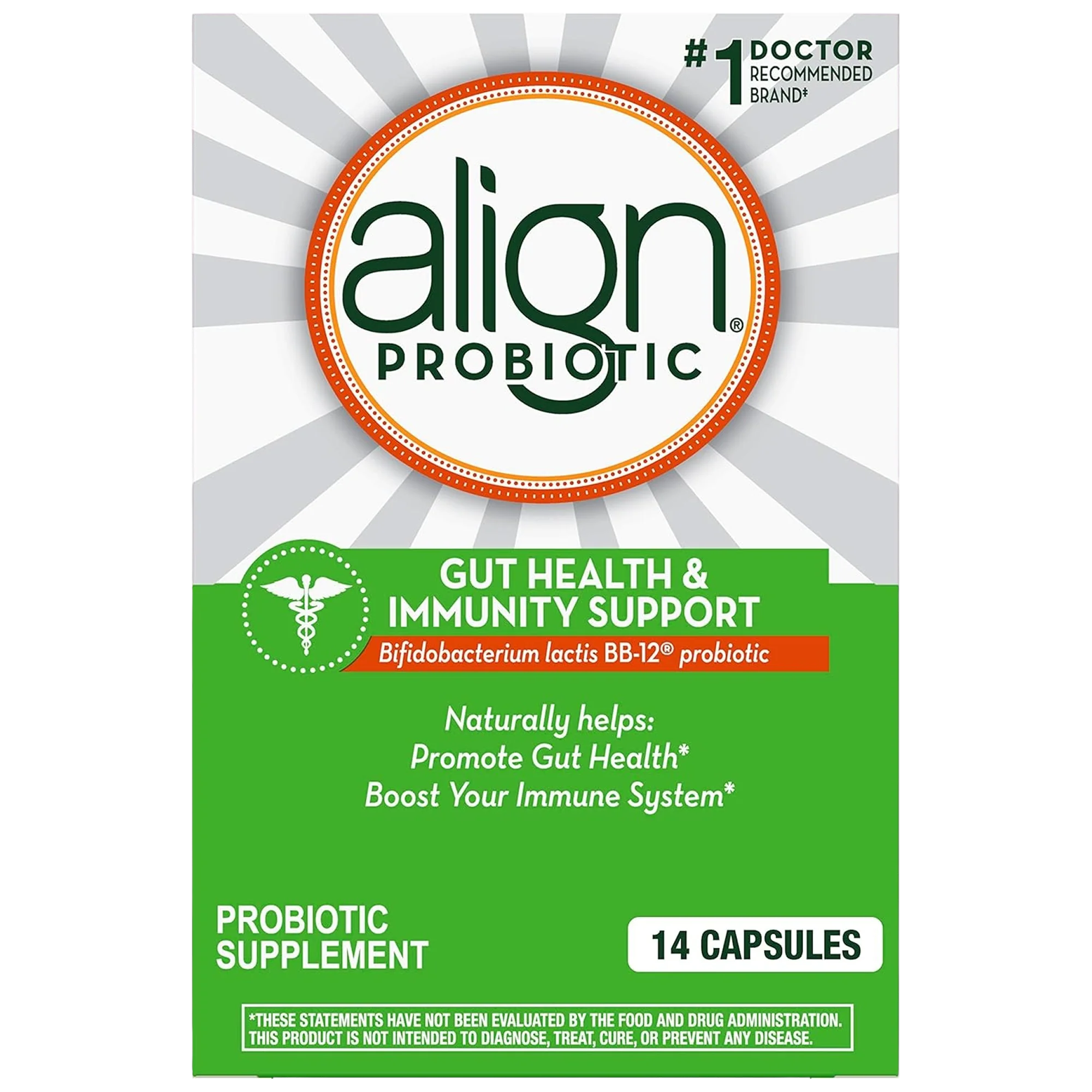 Gut Health & Immunity Support Probiotic Capsules (14 CT)