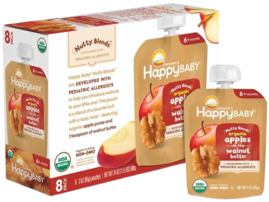 Nutty Blends Apples With Walnut Butter Baby Food (8 Pack)