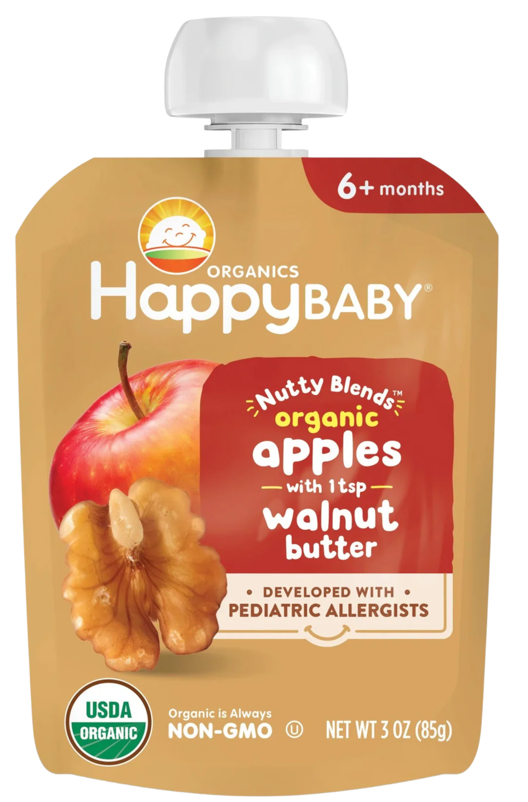 Nutty Blends Apples With Walnut Butter Baby Food (8 Pack) - Image 2