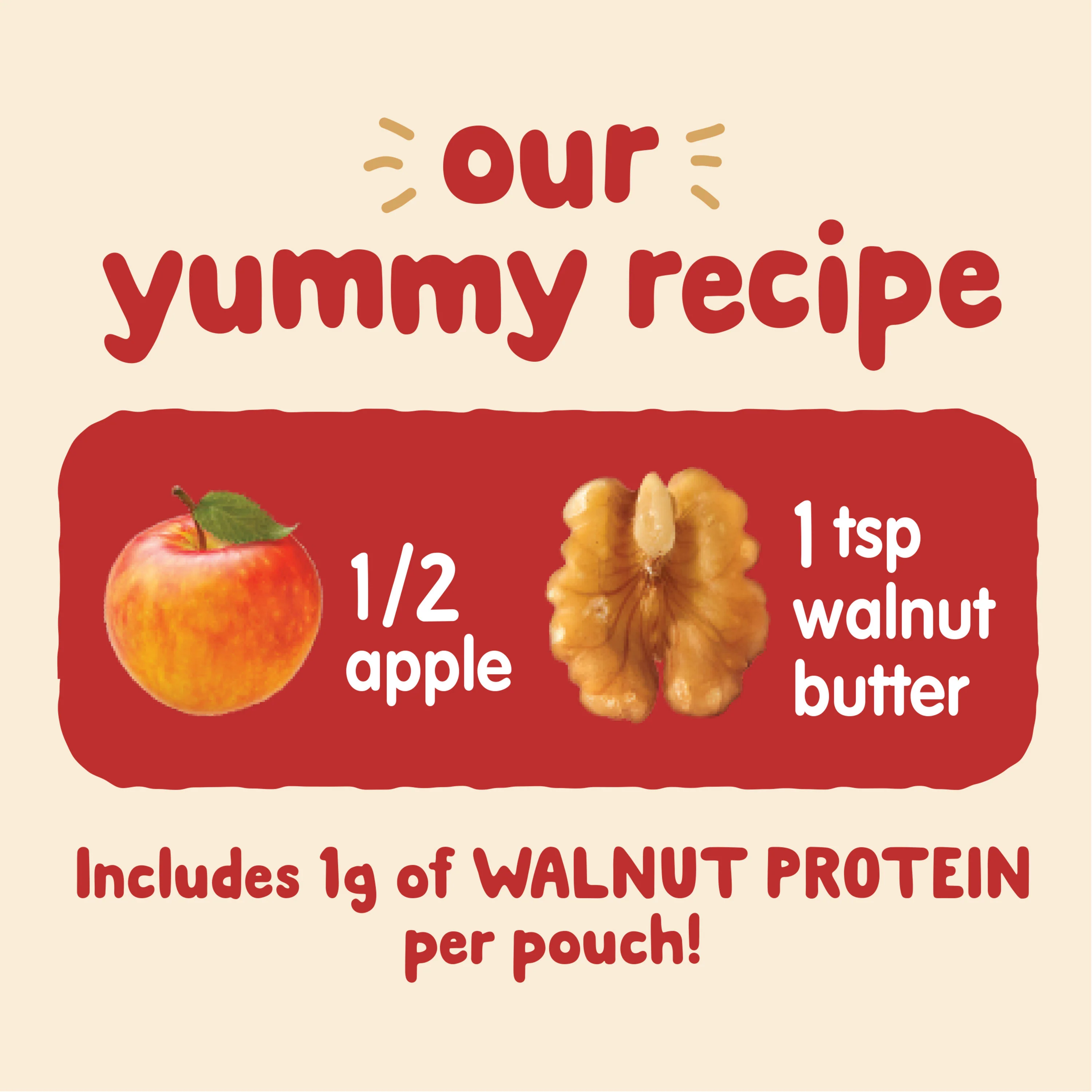Nutty Blends Apples With Walnut Butter Baby Food (8 Pack) - Image 4