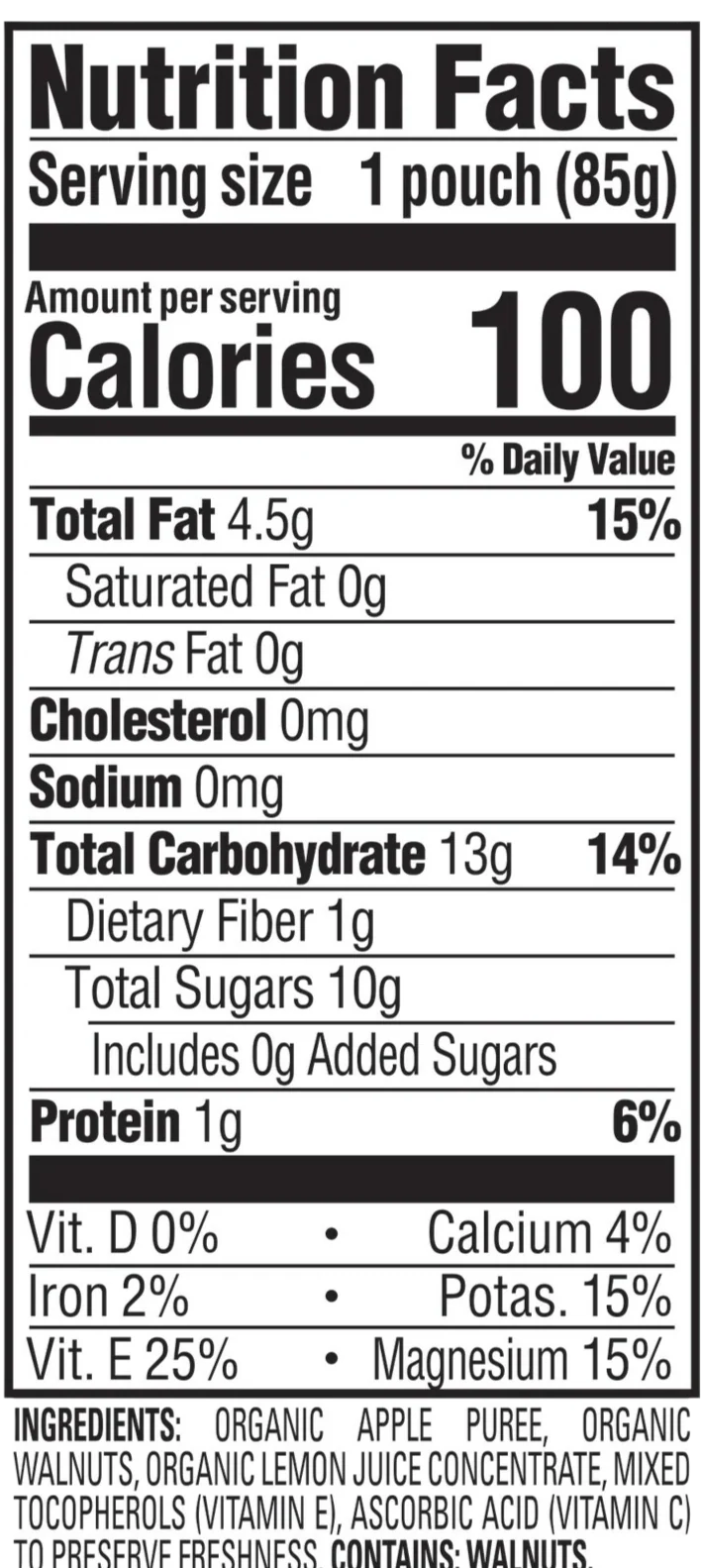 Nutty Blends Apples With Walnut Butter Baby Food (8 Pack) - Image 5
