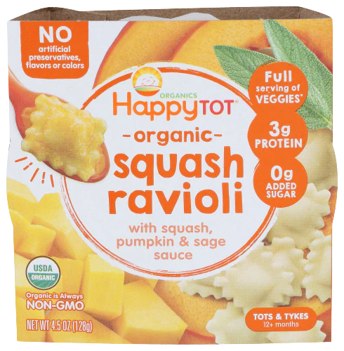 Organic Squash Ravioli With Pumpkin & Sage Sauce