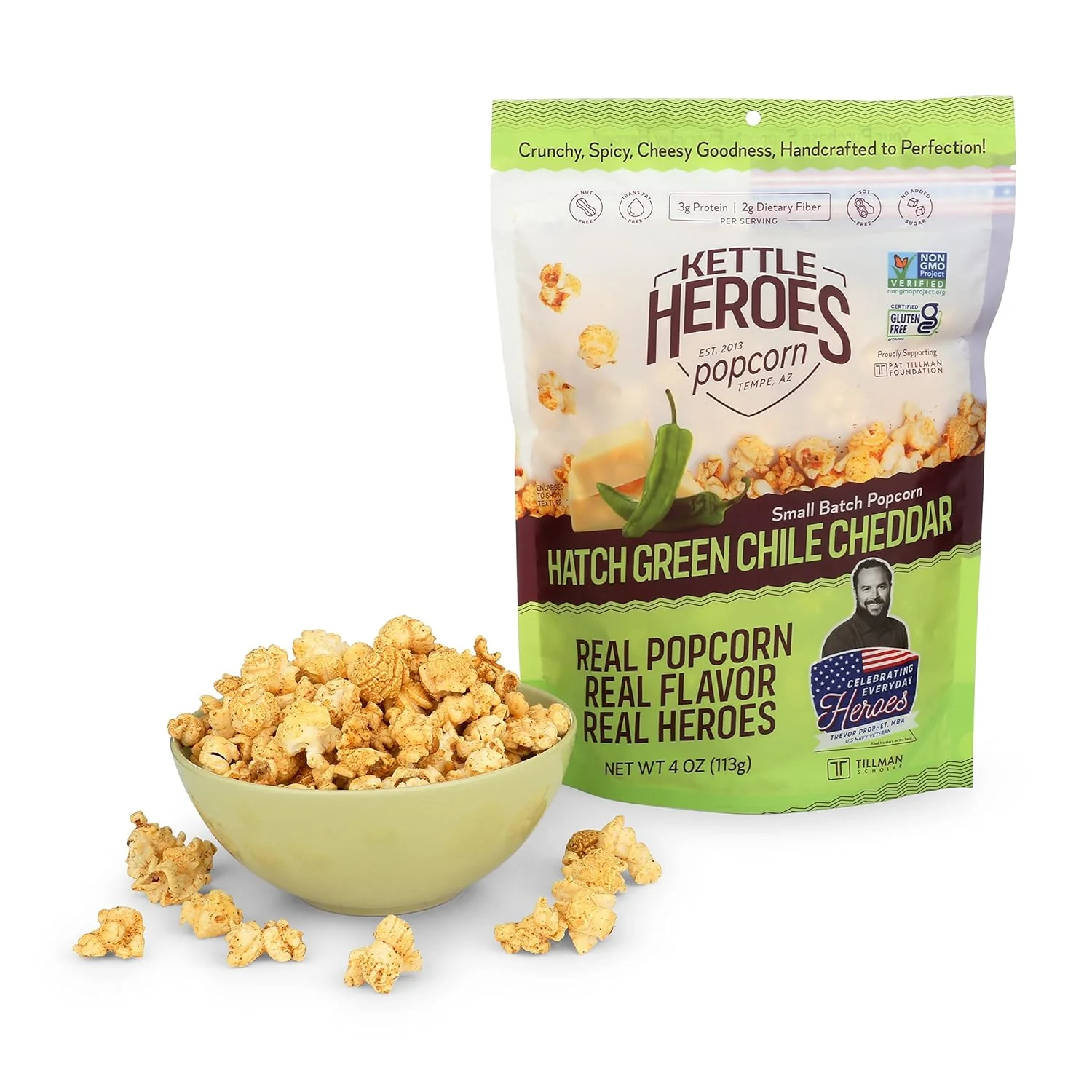 Hatch Green Chile Cheddar Popcorn - Image 2