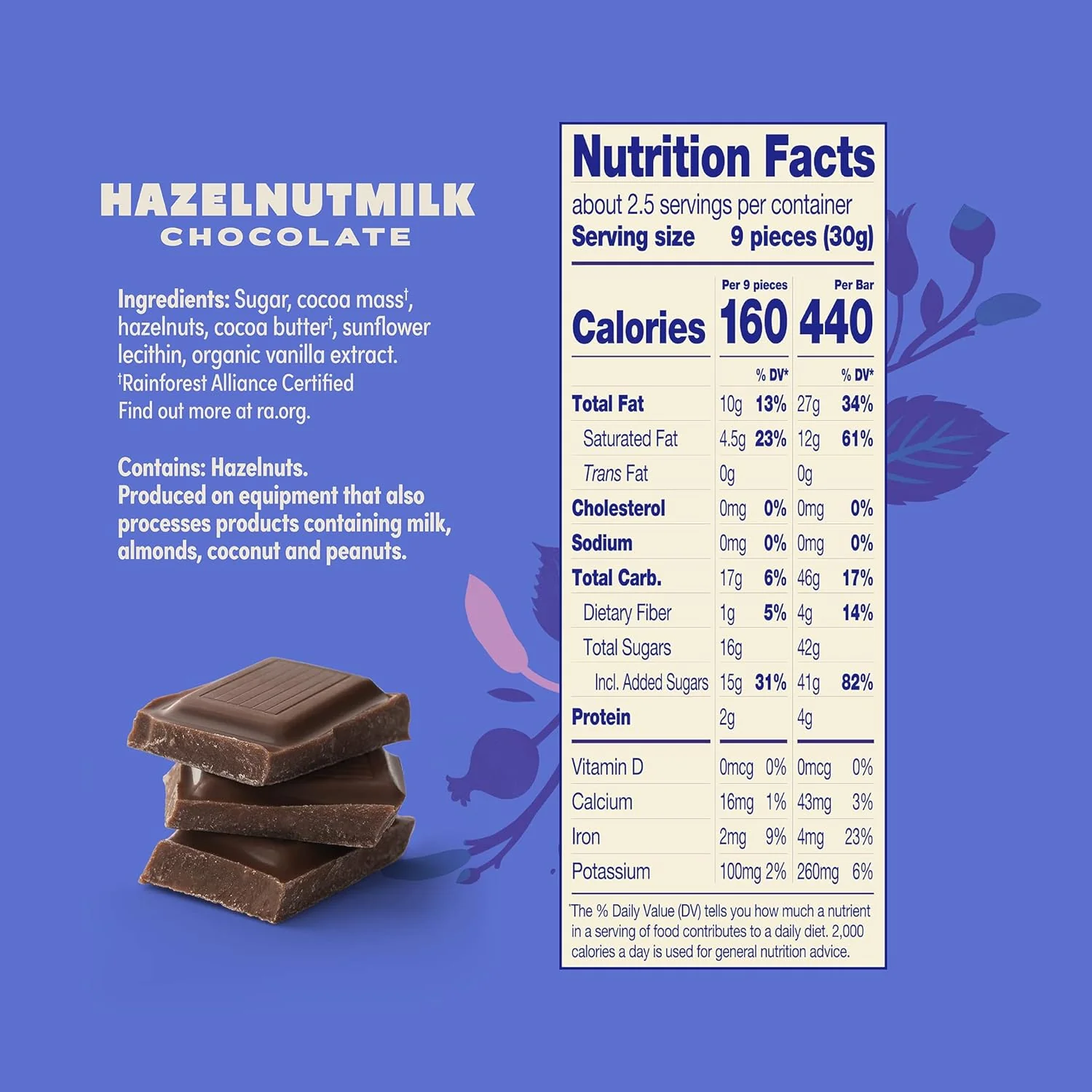 Hazelnut Milk Chocolate Bar - Image 3