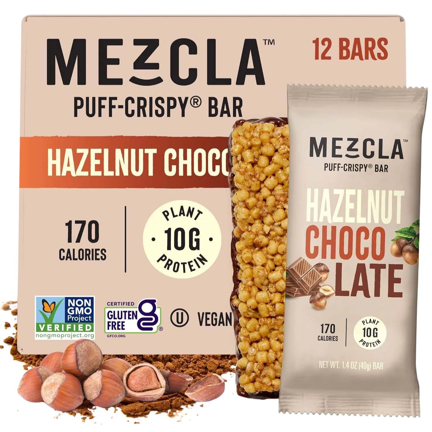 Hazelnut Puff Crispy Bar (12 CT)