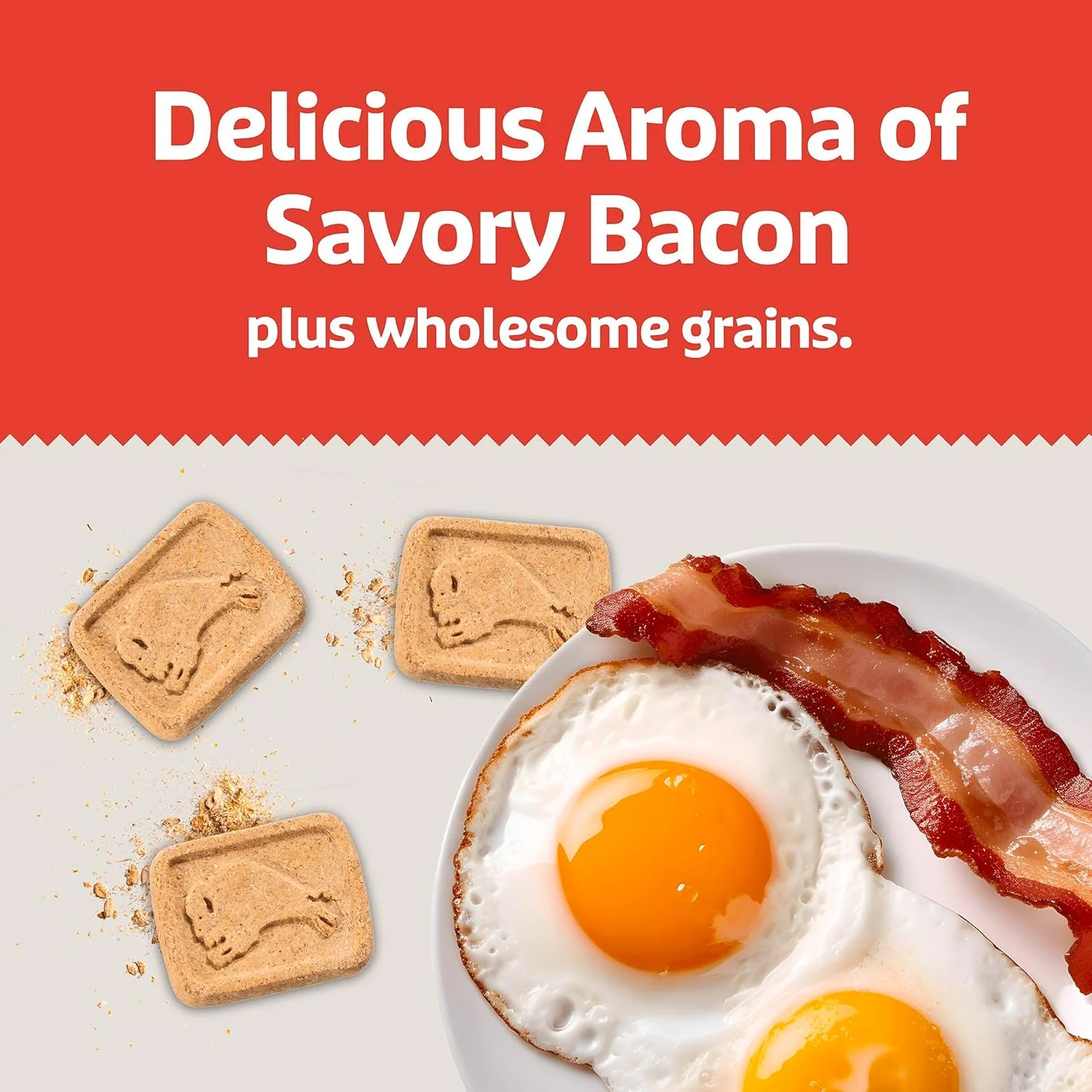 Health Bars Natural Crunchy Dog Treats - Bacon, Egg & Cheese Flavor - Image 4
