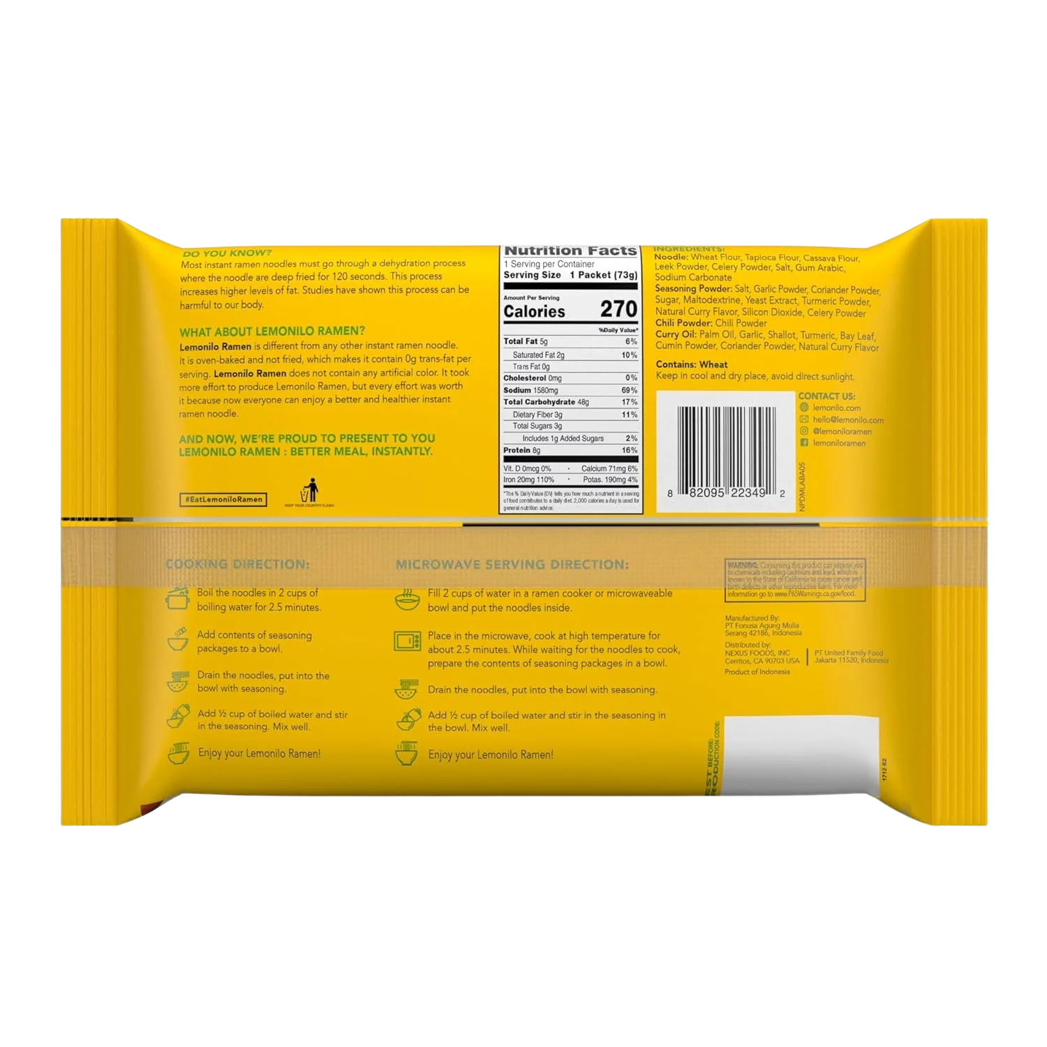 Healthy Chicken Curry Ramen With Turmeric (6 Pack) - Image 3