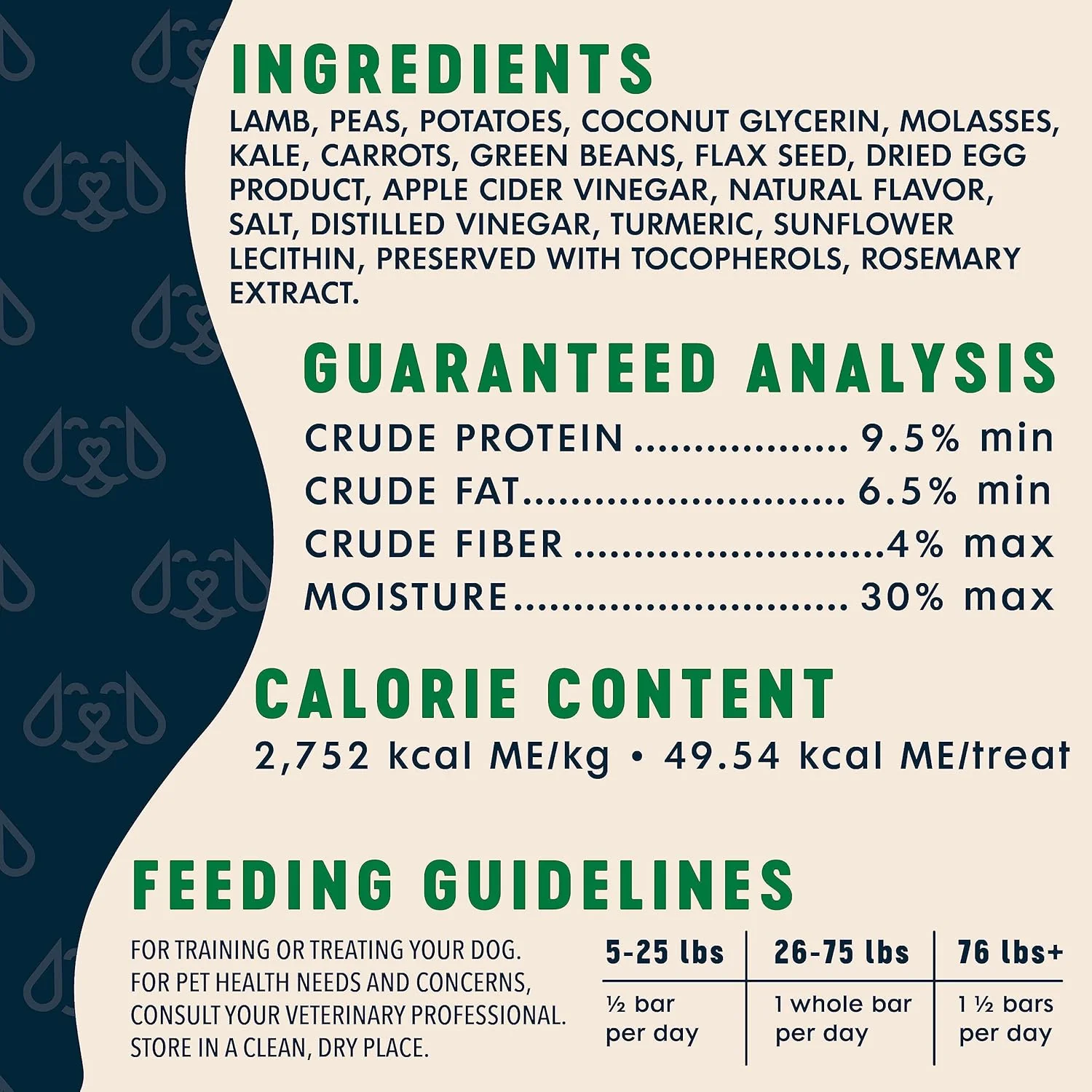 Healthy Heart Dog Bars - Lamb and Greens - Image 4