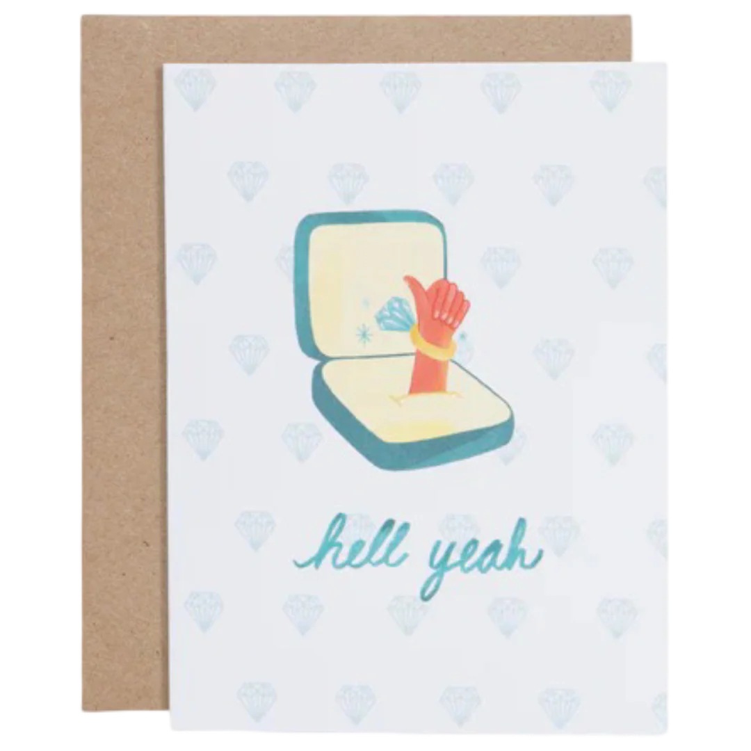 Hell Yeah Engagement Card