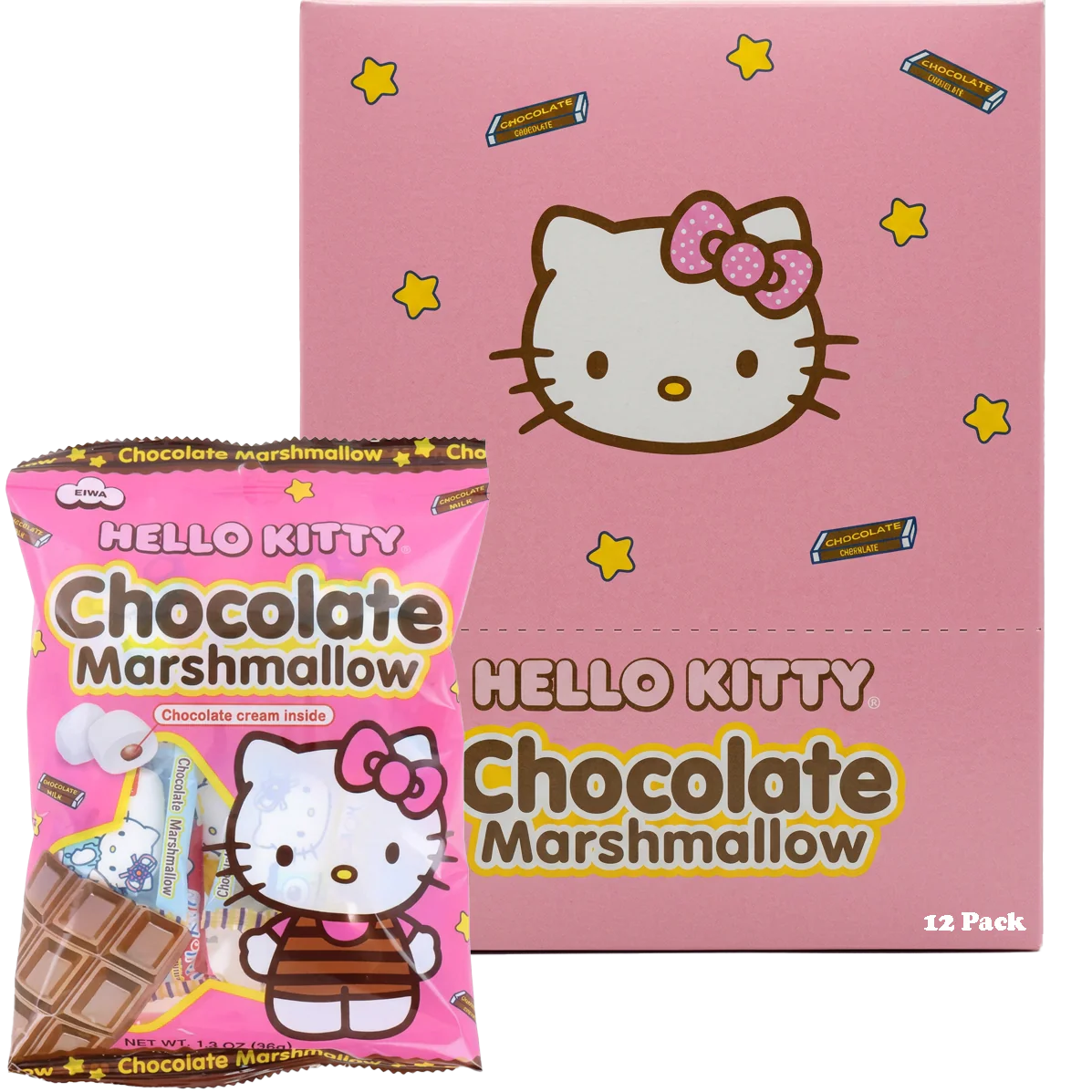 Hello Kitty Chocolate Marshmallow Candy (12 CT)