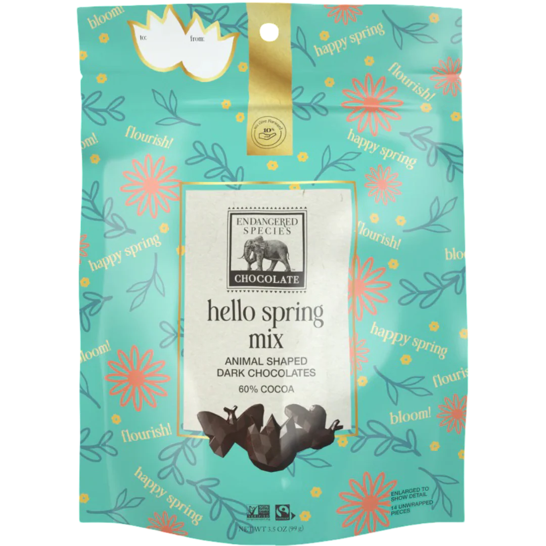 Hello Spring Mix Animal Shaped Dark Chocolates