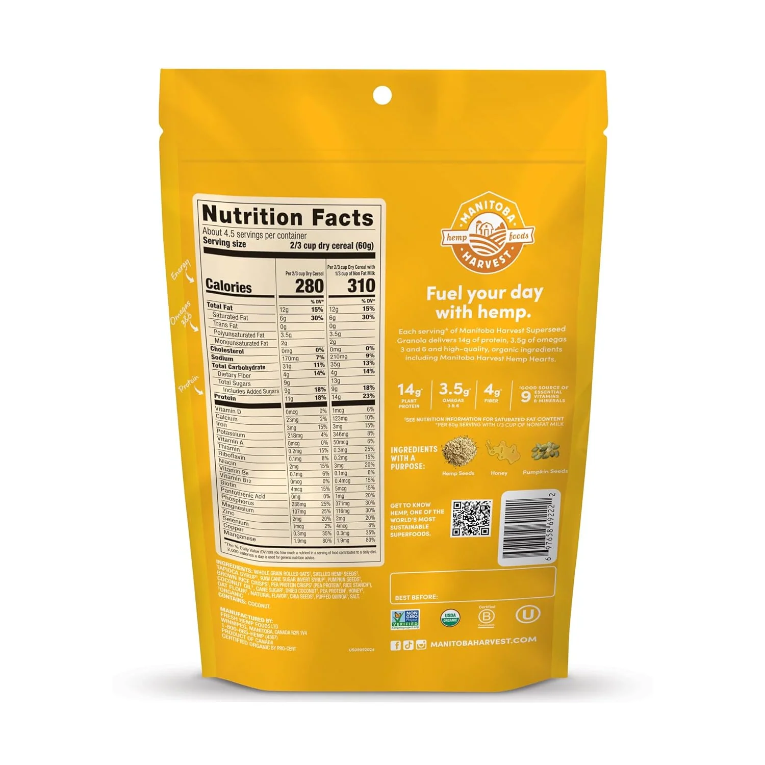 Hemp Honey Oats Granola - Image 3