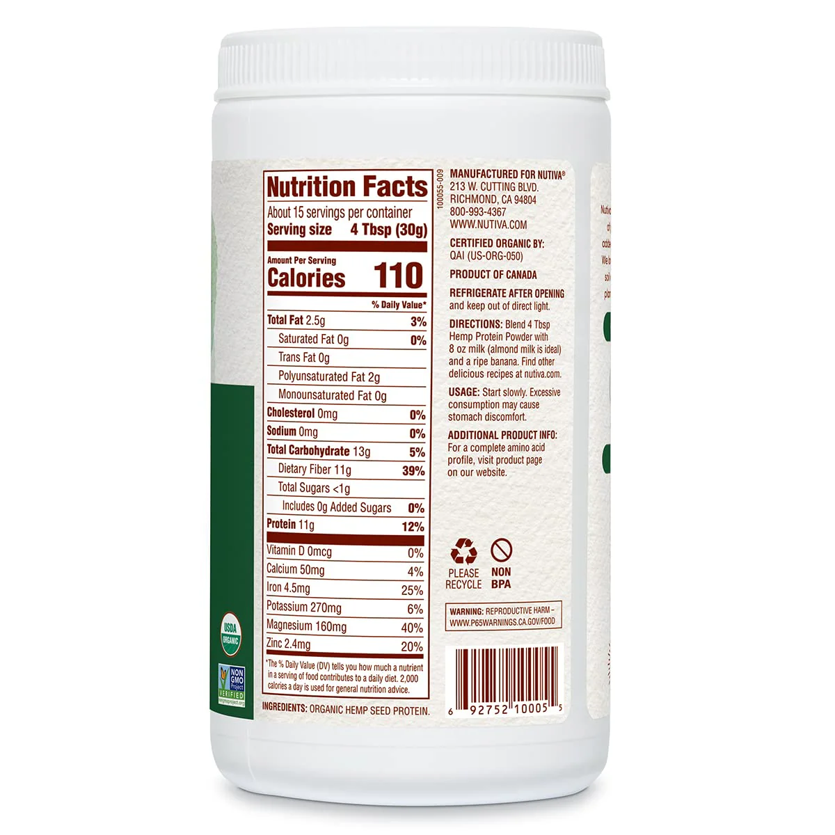 Hemp Protein Hi-Fiber Powder - Image 4