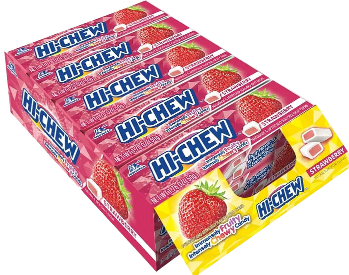 Hi-Chew Strawberry Fruit Candy (15 Pack)