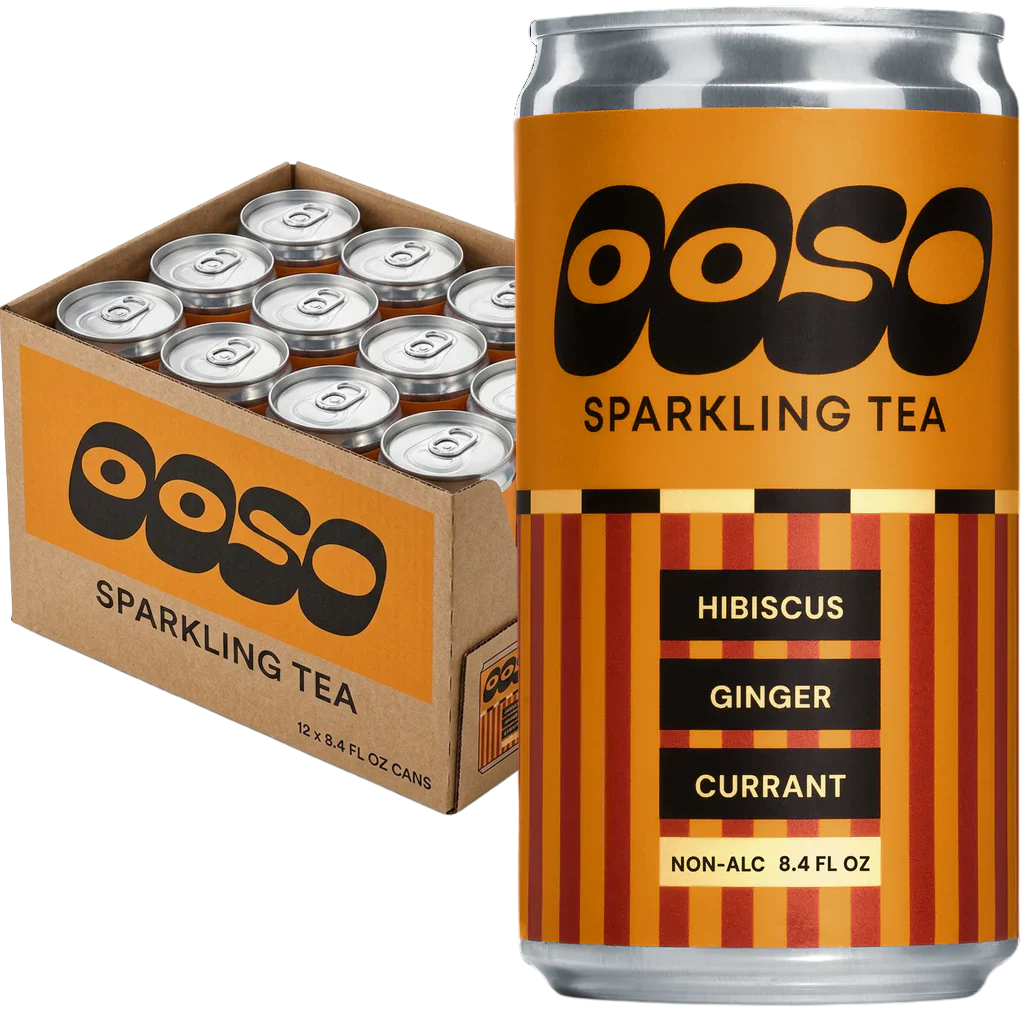 Hibiscus Ginger Currant Sparkling Tea (12 Pack)