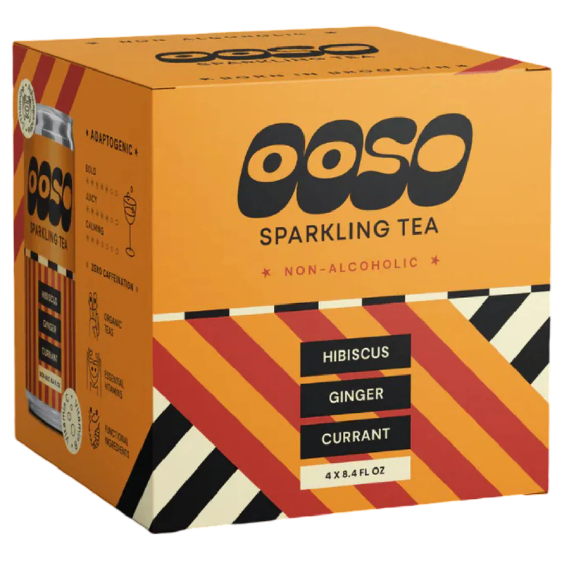 Hibiscus Ginger Currant Sparkling Tea (4 Pack)
