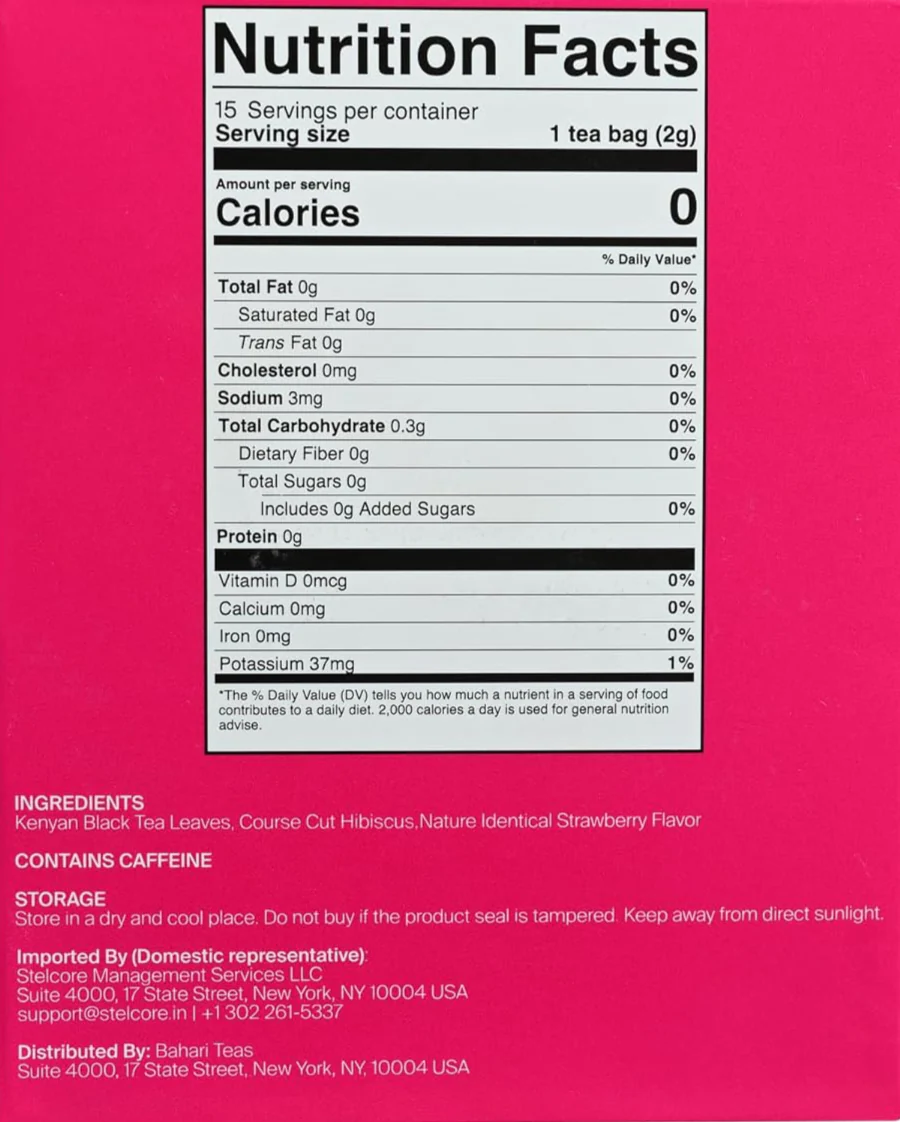 Hibiscus Strawberry Black Tea (15 CT) - Image 4