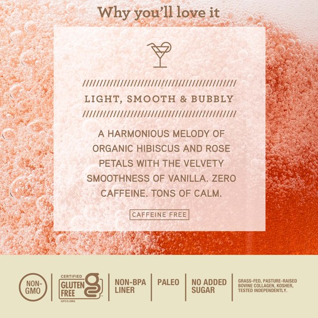 Hibiscus Vanilla Collagen Sparkling Tea - Image 3