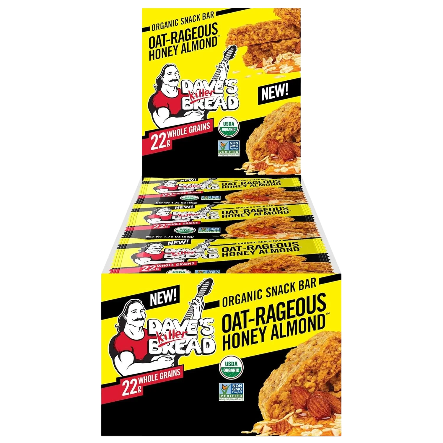 Honey Almond Oat-Rageous Bar (12CT) - Image 2