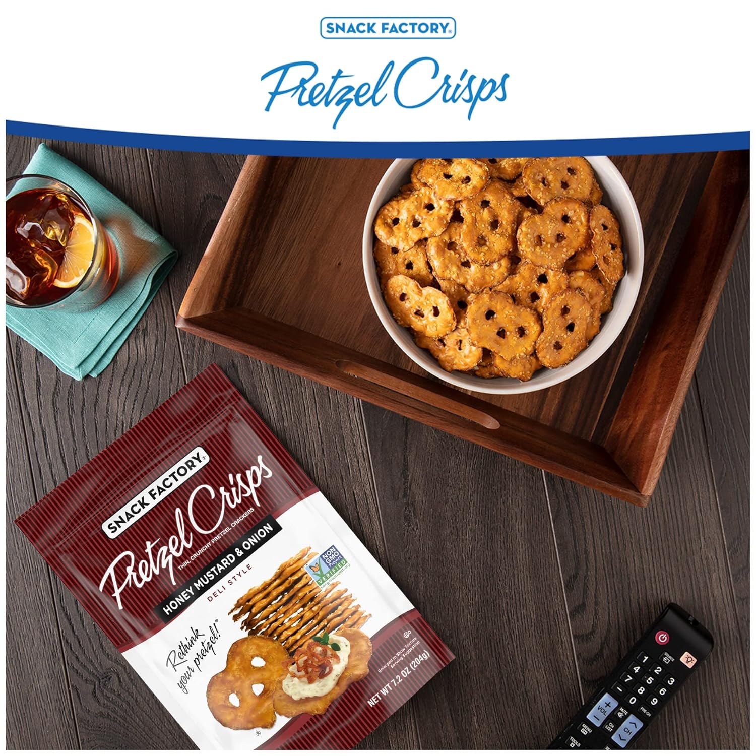 Honey Mustard & Onion Pretzel Crisps - Image 5