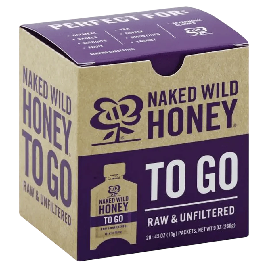 Naked Wild Honey Raw & Unfiltered, To Go