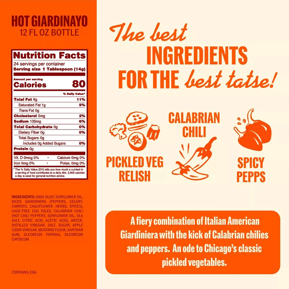 Hot Giardinayo Sando Sauce - Image 2