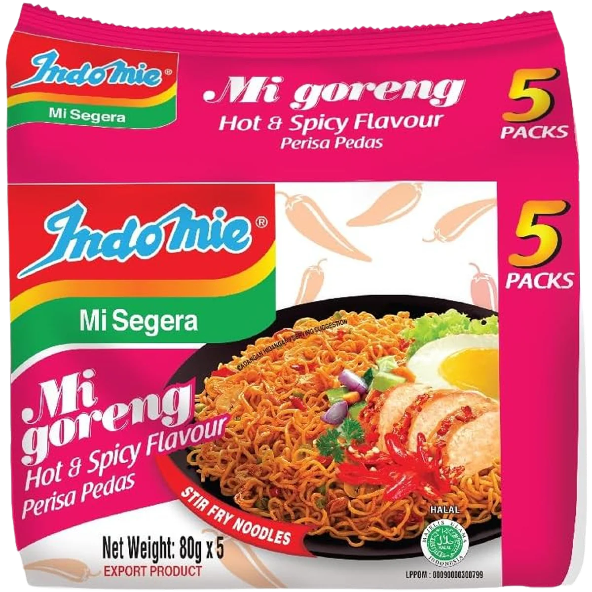 Hot & Spicy Instant Noodles (5 CT) - Image 2