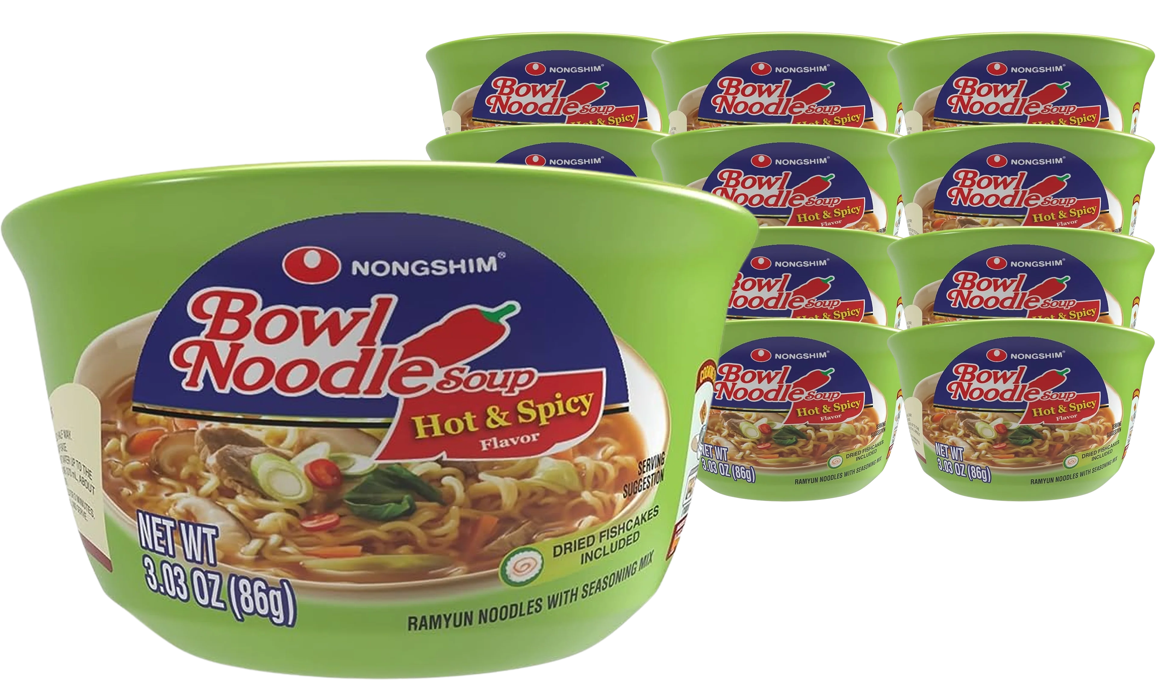Hot & Spicy Noodle Soup Bowl (12 Pack)