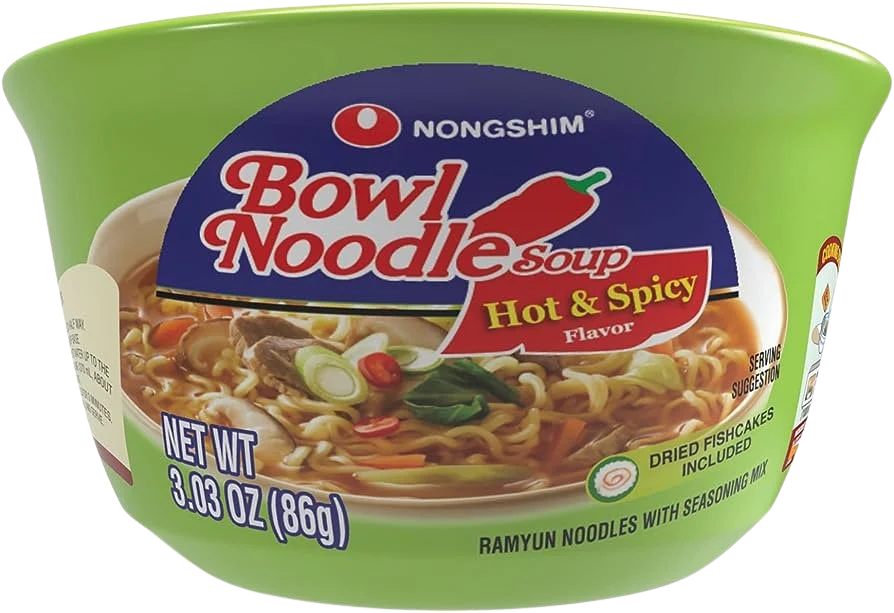 Hot & Spicy Noodle Soup Bowl (12 Pack) - Image 2