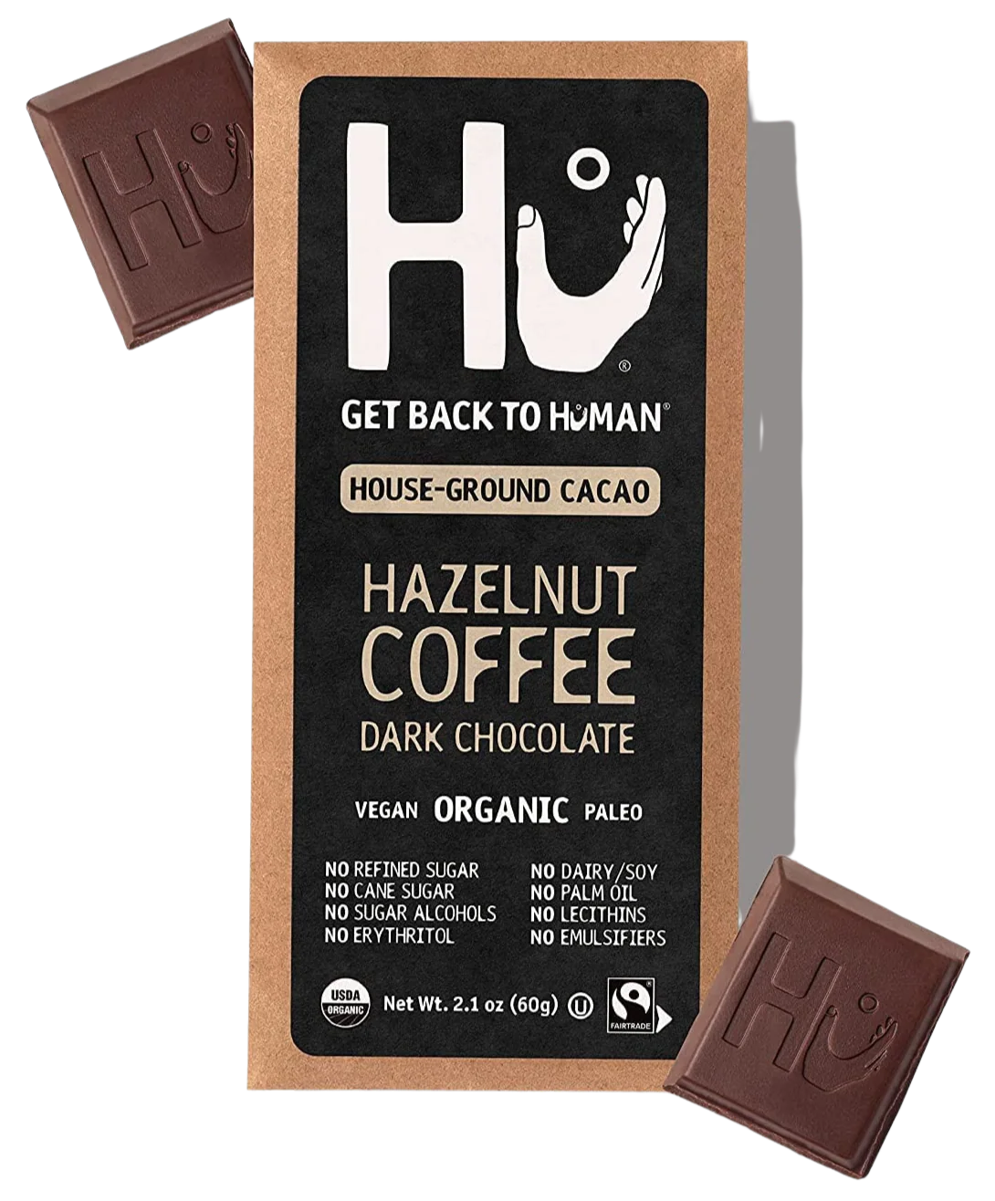 Organic Hazelnut Coffee Dark Chocolate Bar