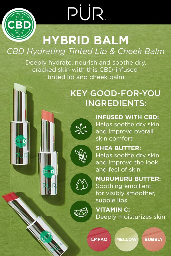 Hybrid Balm CBD Hydrating Tinted Lip & Cheek Balm - LMFAO - Image 2