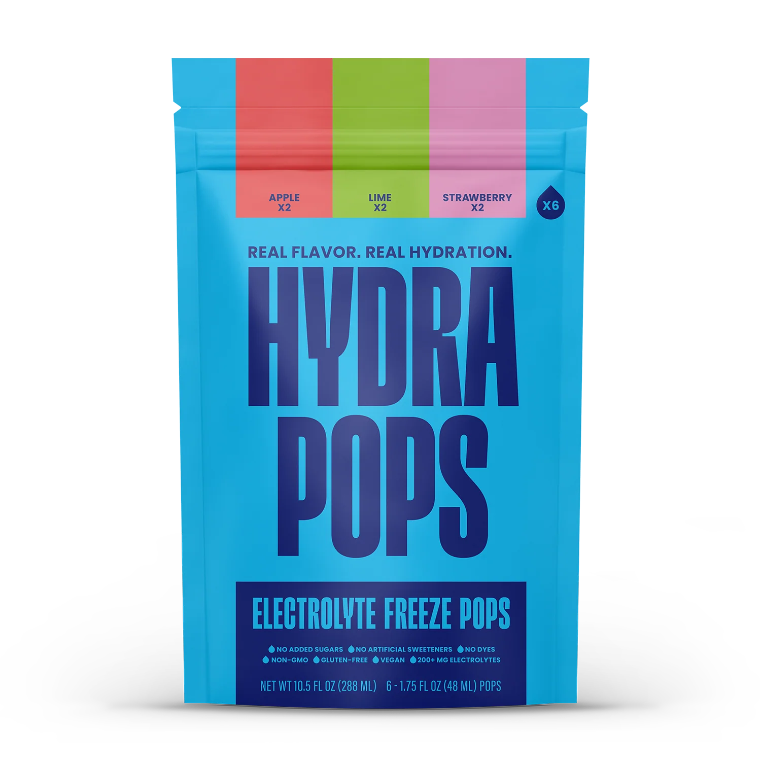 Hydra Pops Variety Pack Electrolyte Freeze Pops (6 CT)