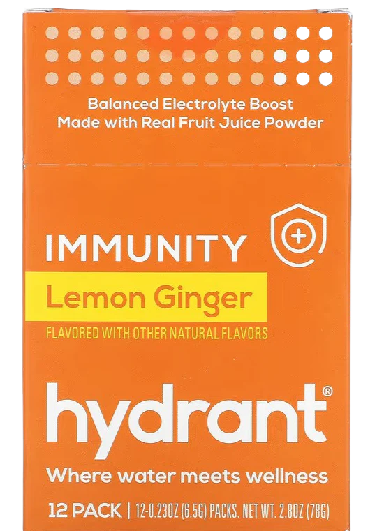 Lemon Ginger Immunity Drink Mix (12 Pack)