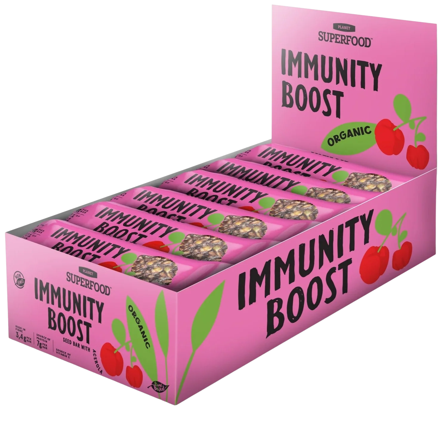 Immunity Boost Organic Seed Bar with Acerola (24 CT)