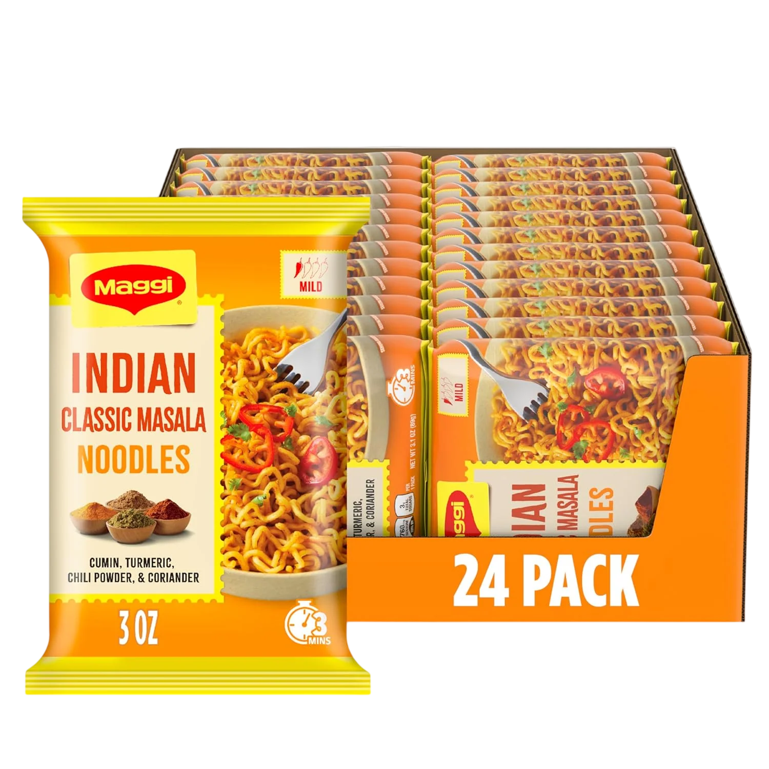Indian Classic Masala Noodles (24 Pack)