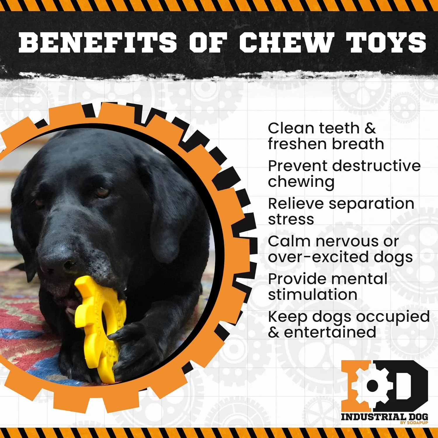 Industrial Dog Circular Saw Blade Nylon Toy Durable Chew Toy - Image 3