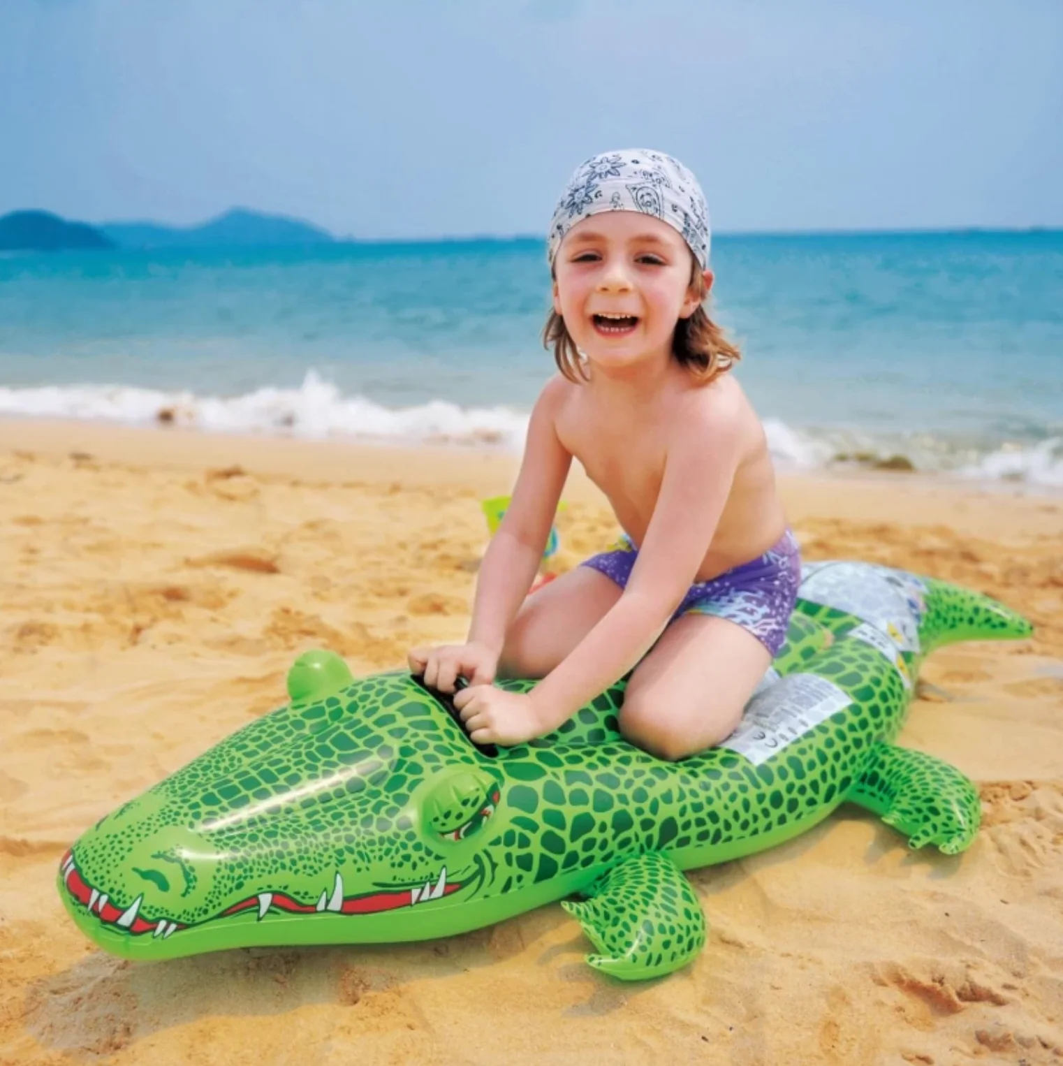 Inflatable Float Crocodile Rider - Image 3