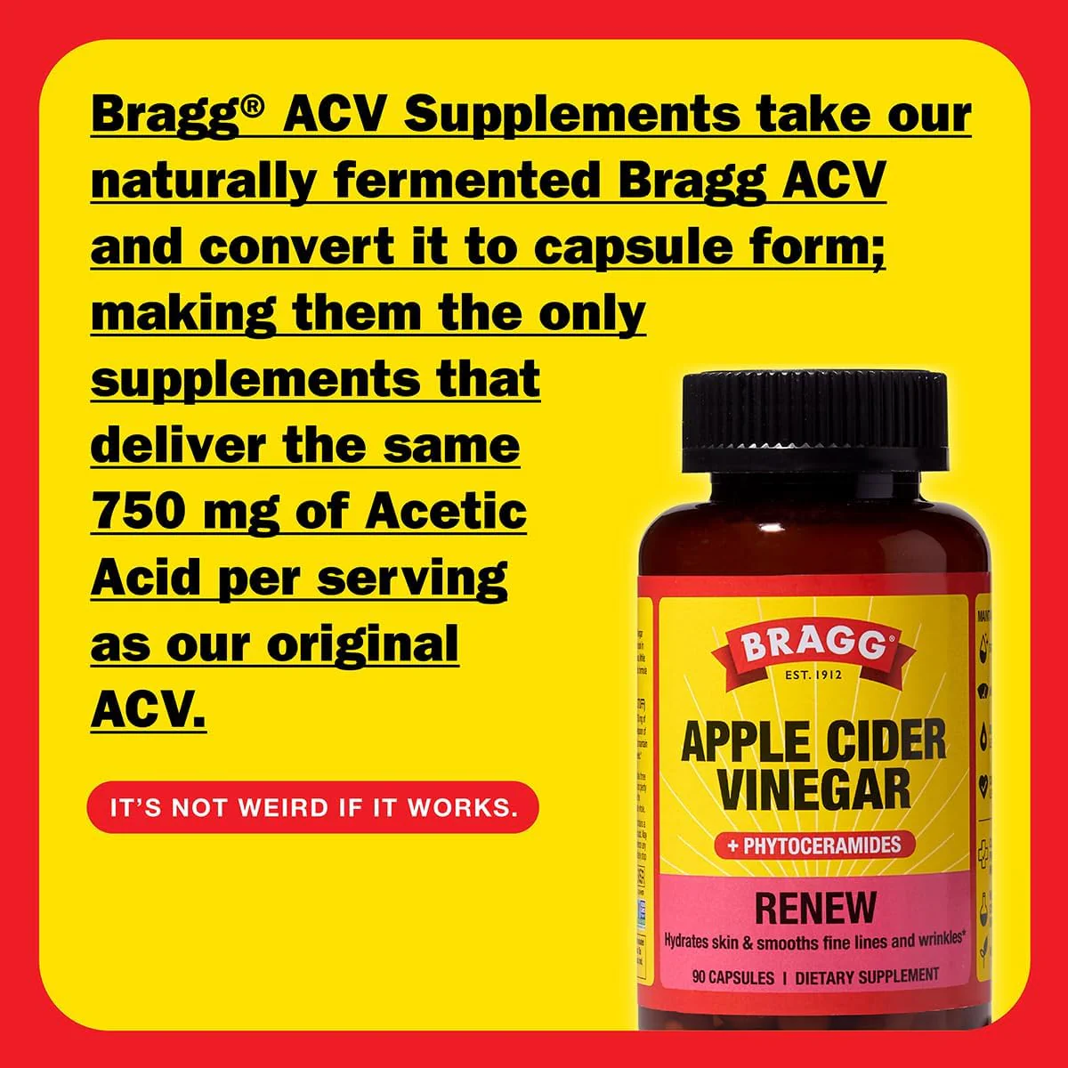 Inner Glow Apple Cider Vinegar Supplement (90 Capsules) - Image 3