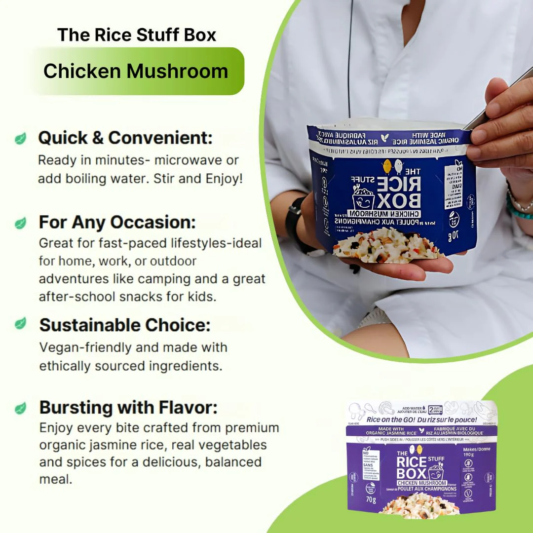 Instant Chicken Mushroom Rice (6 Pack) - Image 8