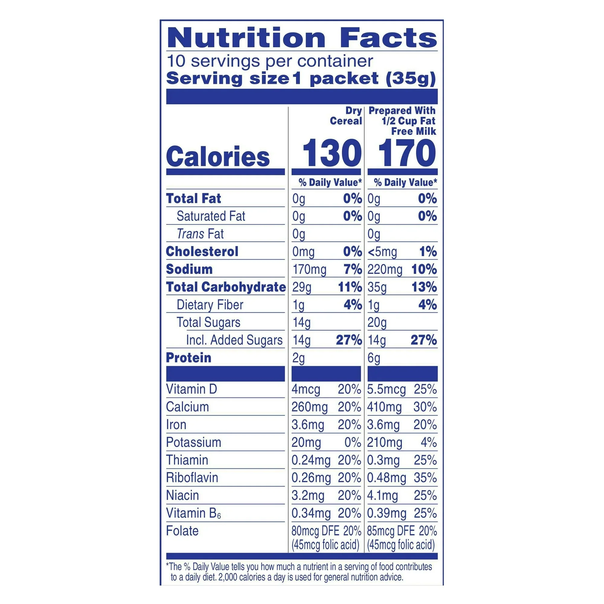 Instant Hot Cereal, Cinnabon Cinnamon Sugar (10 CT) - Image 3