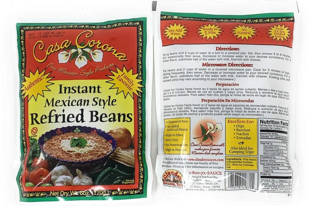 Instant Mexican Style Refried Beans (12 Pack) - Image 2